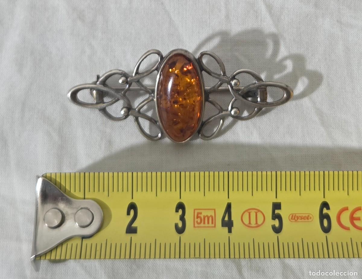 Joyeria: Broche de &aacute;mbar y plata 925 - Foto 9