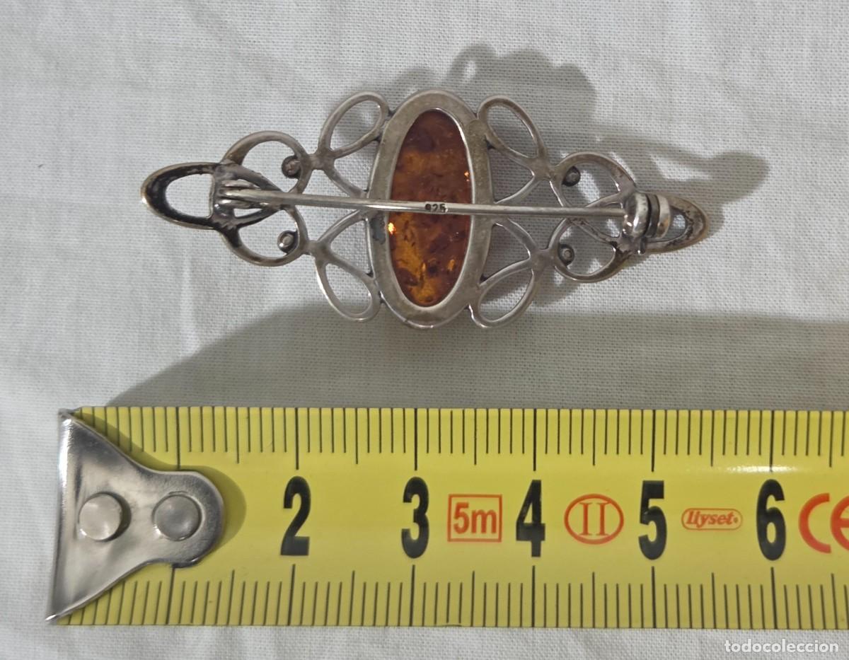 Joyeria: Broche de &aacute;mbar y plata 925 - Foto 11