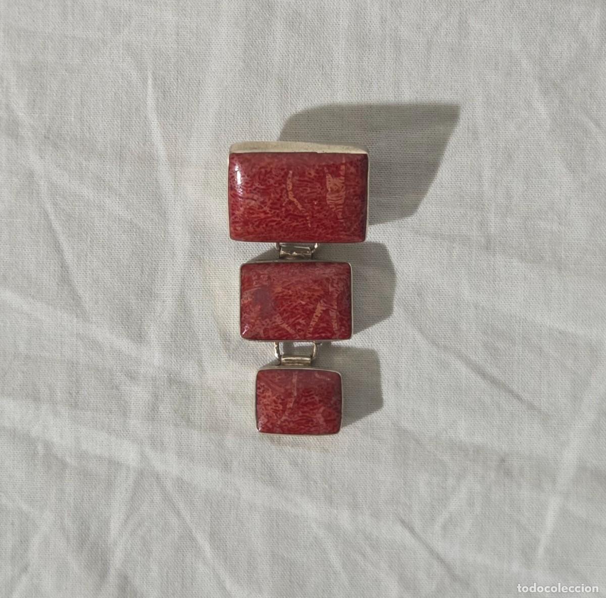 Joyeria: Colgante en coral y plata 925