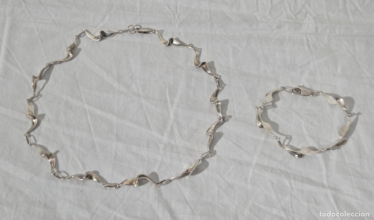 Joyeria: Conjunto de pulsera y gargantilla en plata 925 - Foto 2