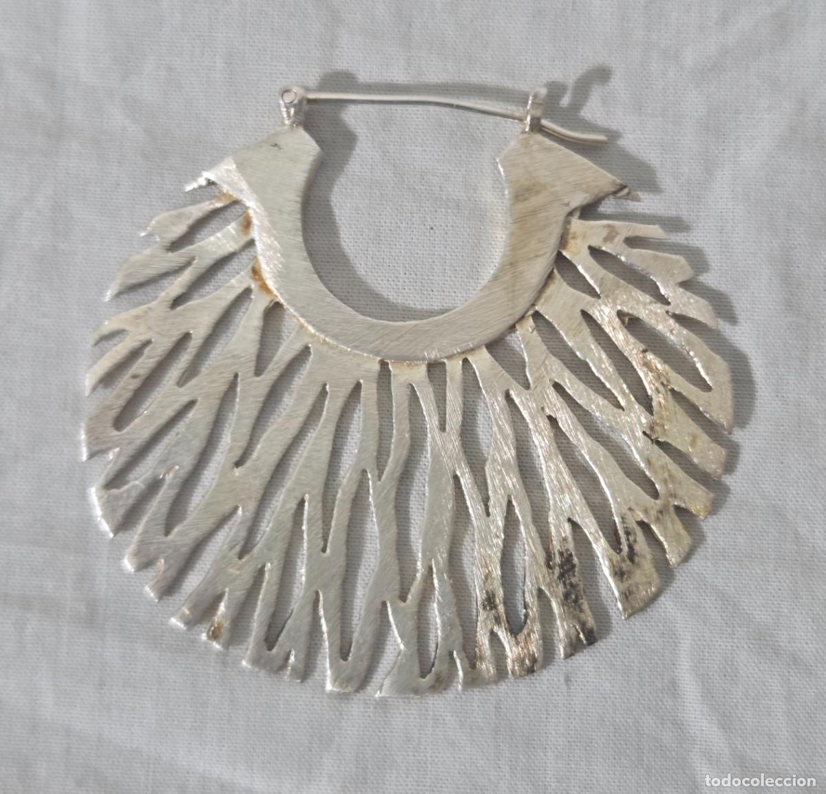 Joyeria: Grandes pendientes en plata mate de ley 925 - Foto 4