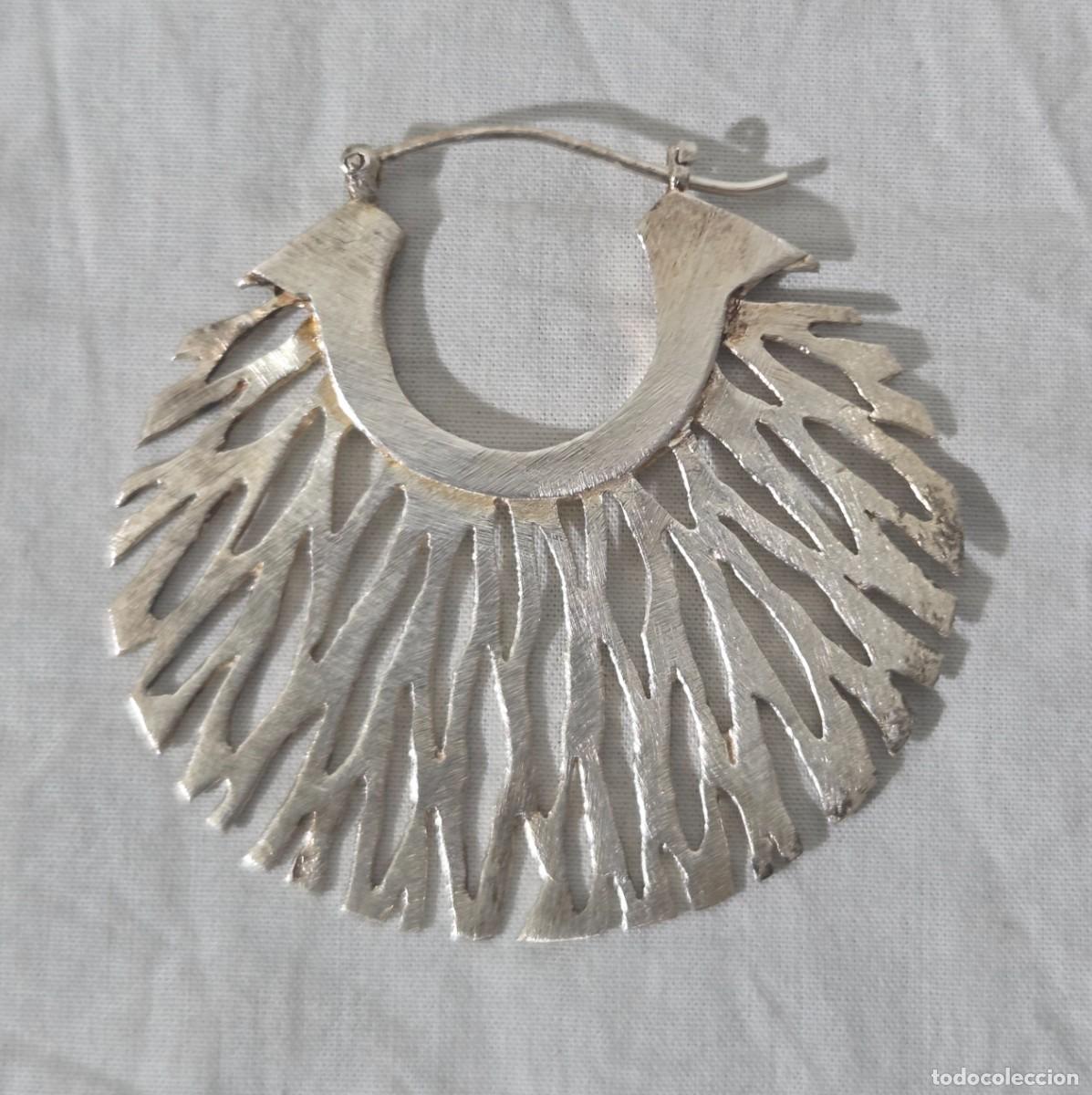 Joyeria: Grandes pendientes en plata mate de ley 925 - Foto 5