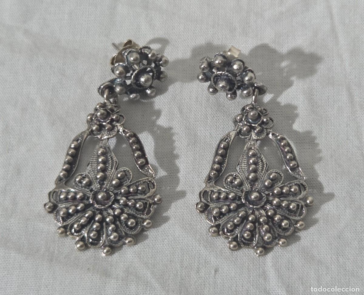 Joyeria: Pendientes estilo charro en plata de ley - Foto 2