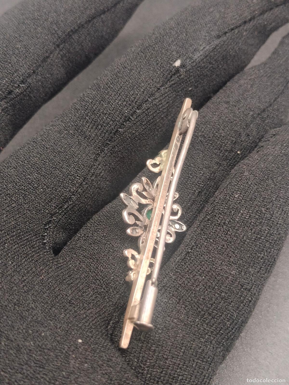 Joyeria: Broche plata vintage floral - Foto 4