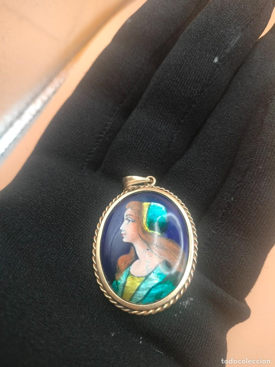 Joyeria: Colgante oro Limoges firmada H. Ch&eacute;ron