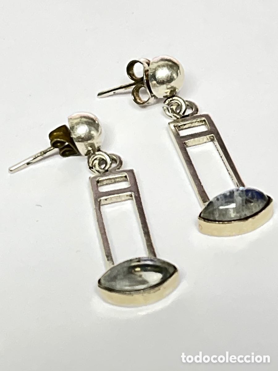 Joyeria: Pendientes de plata piedra luna P546 - Foto 3