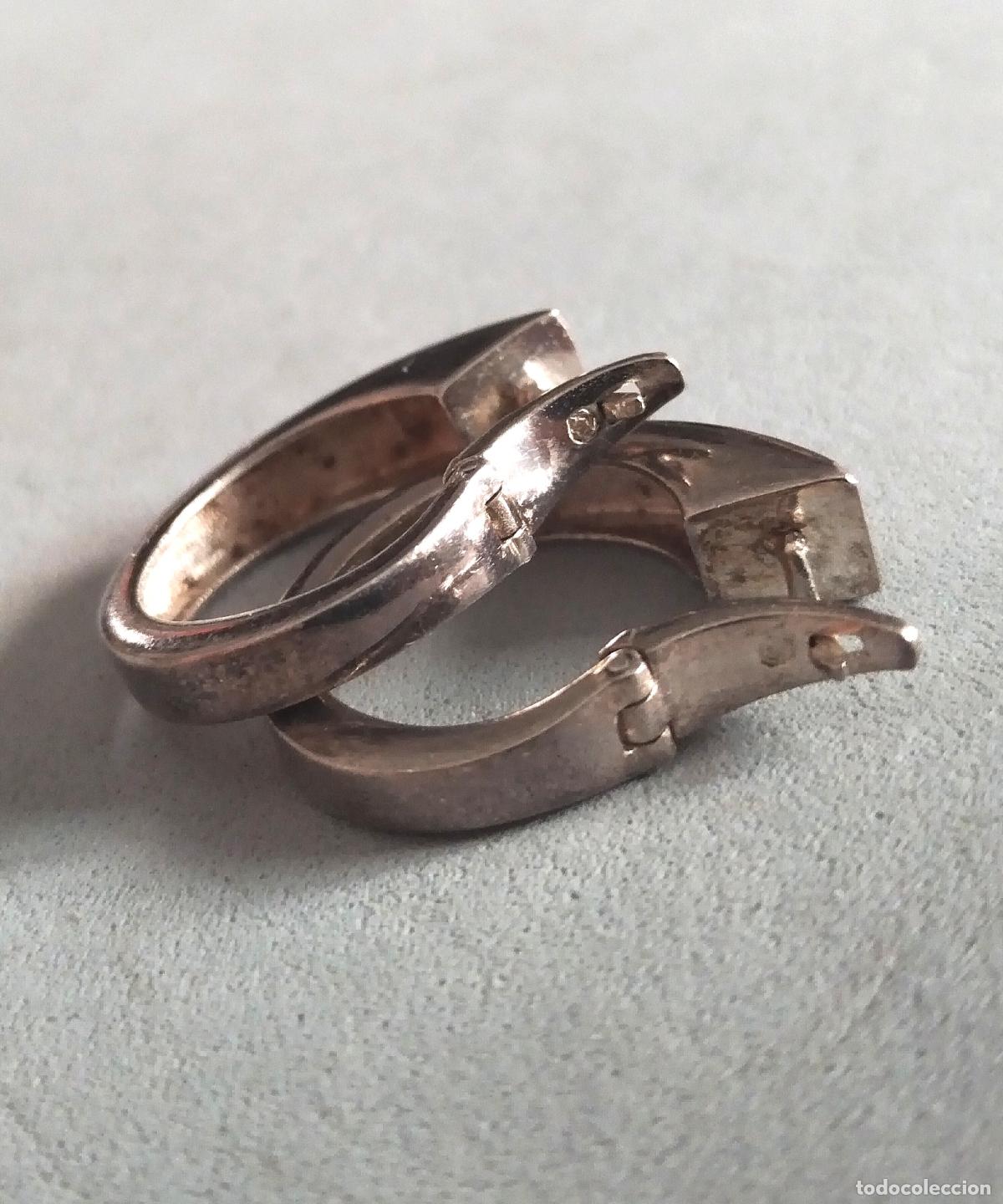 Joyeria: Pendientes plata de ley contrastada, aro. - Foto 2