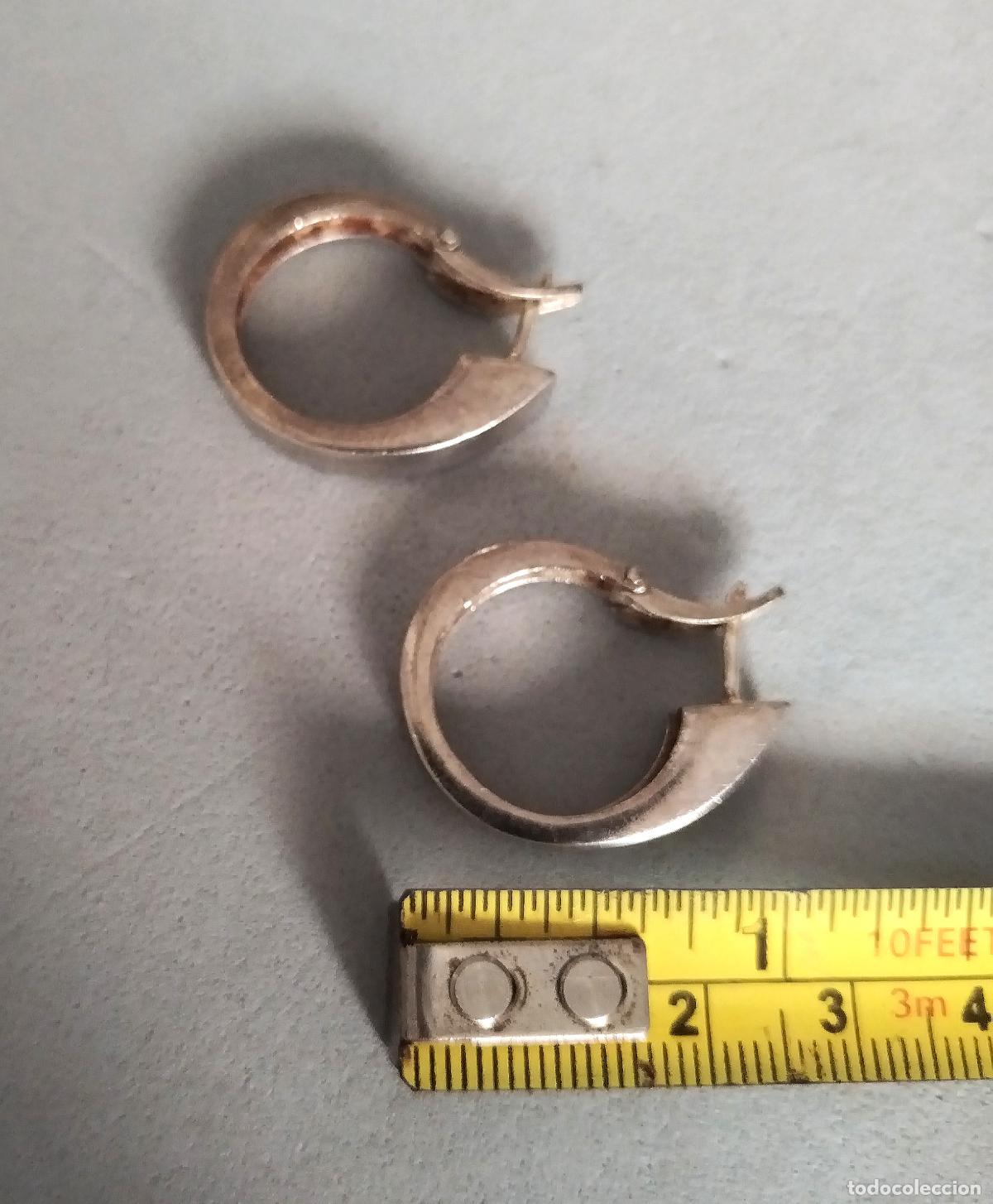 Joyeria: Pendientes plata de ley contrastada, aro. - Foto 3