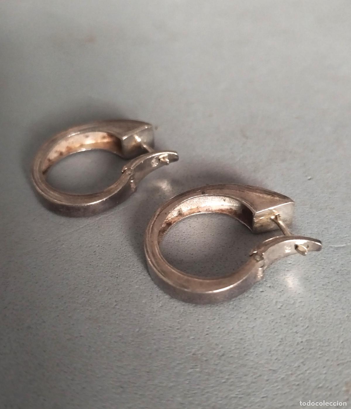 Joyeria: Pendientes plata de ley contrastada, aro. - Foto 6