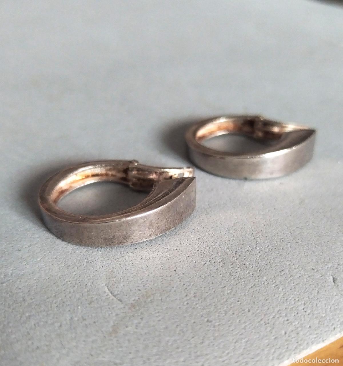 Joyeria: Pendientes plata de ley contrastada, aro. - Foto 1