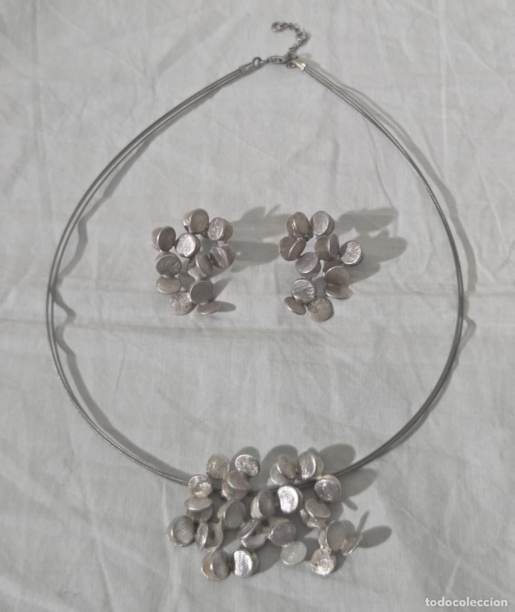 Joyeria: Conjunto de pendientes + colgante en plata de ley - Foto 2