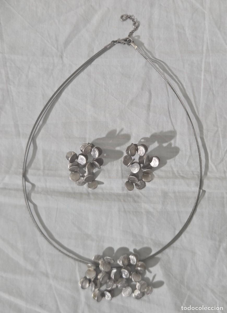 Joyeria: Conjunto de pendientes + colgante en plata de ley - Foto 3