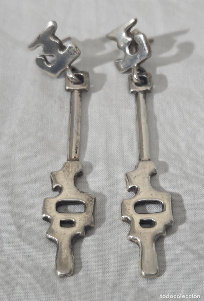 Joyeria: Pendientes en plata 925, Dise&ntilde;o Abstracto - Foto 3