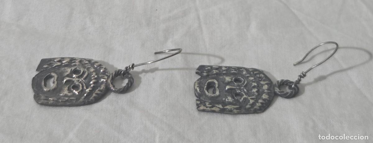 Joyeria: Pendientes mascara Teatro griego en plata de ley - Foto 5