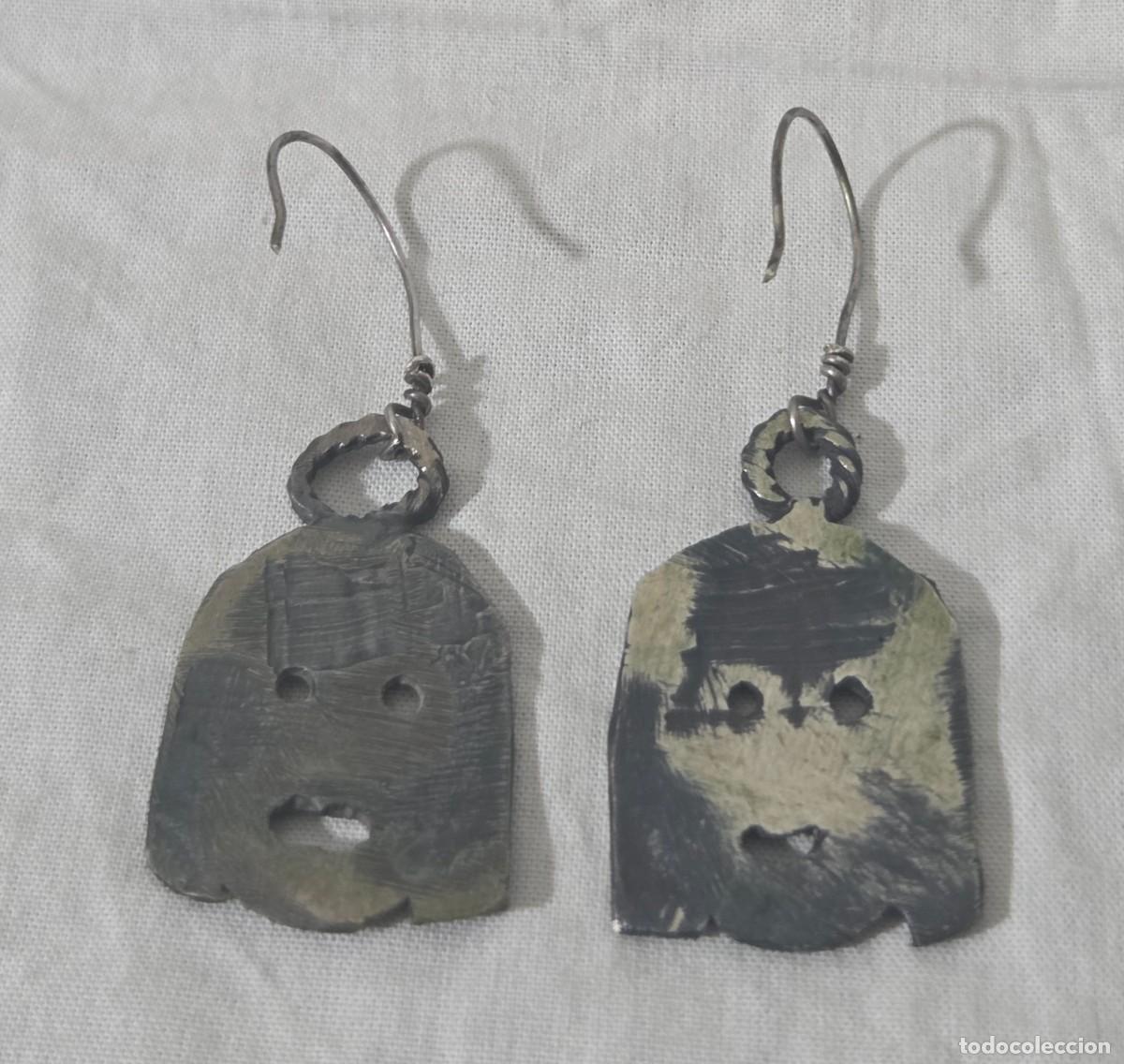 Joyeria: Pendientes mascara Teatro griego en plata de ley - Foto 9