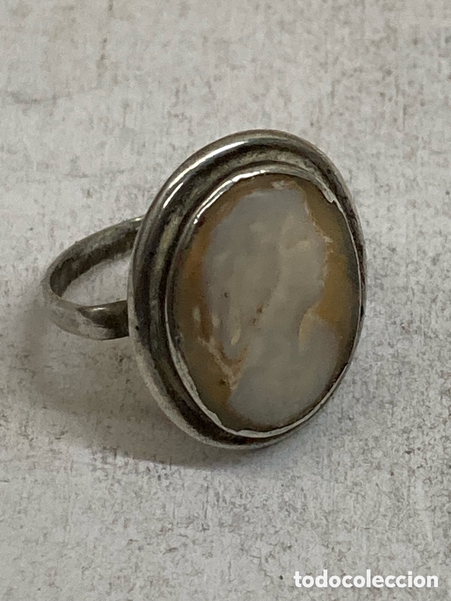 Joyeria: Anillo de plata con camafeo S555