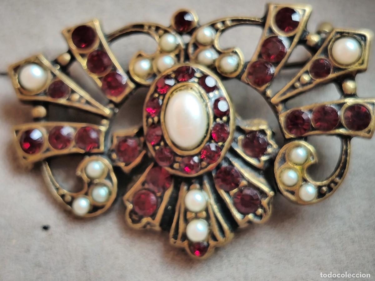 Joyeria: Broche art nouveau de Luis Valencia. Firmado