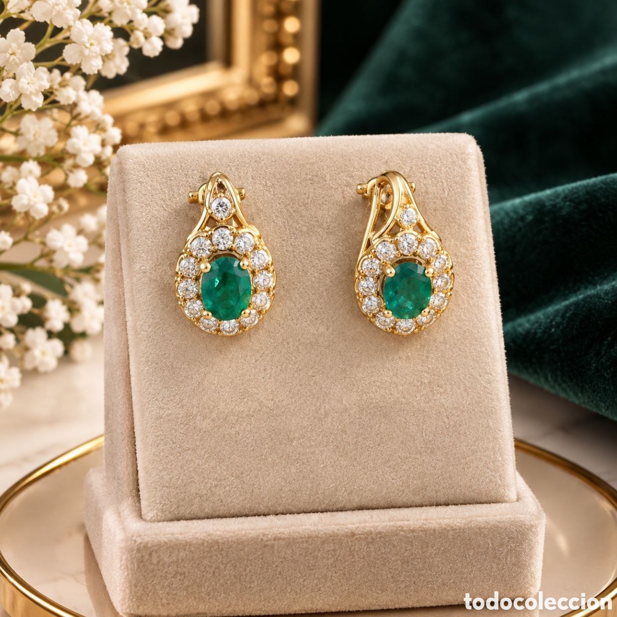 Joyeria: Pendientes de esmeraldas
