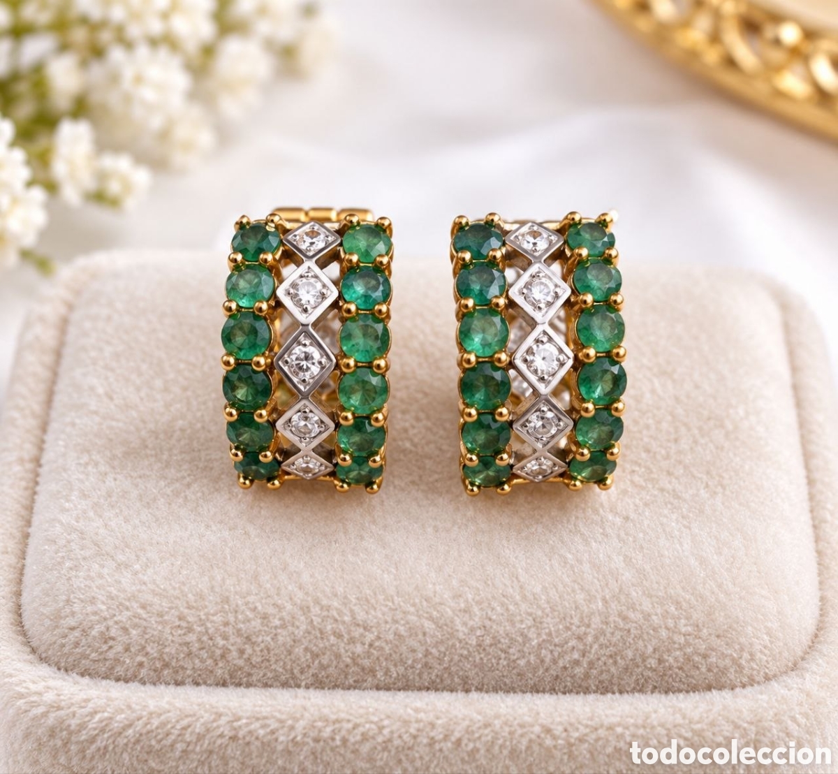 Joyeria: Pendientes de esmeraldas