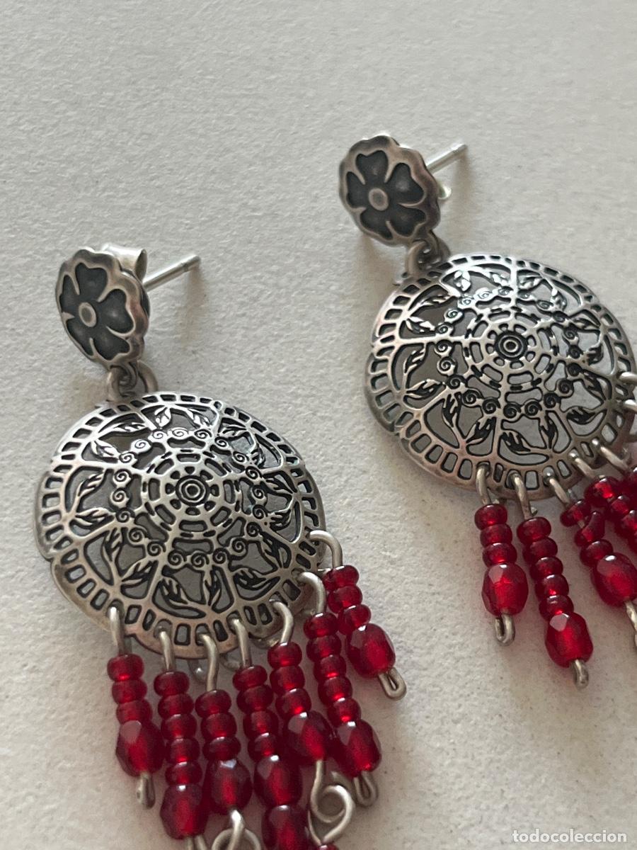 Joyeria: Antiguo pendientes Vintage de Plata - Foto 3