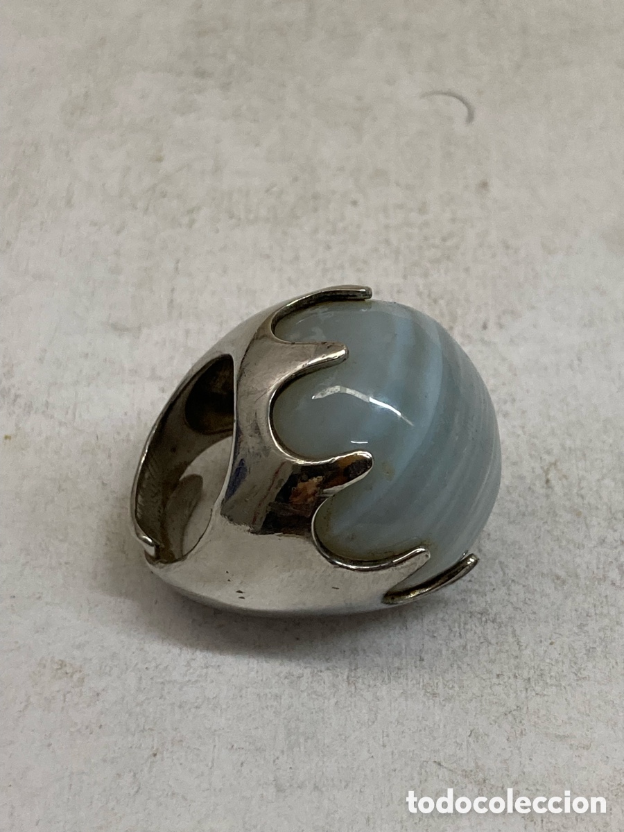 Joyeria: Anillo de plata con piedra luna S556
