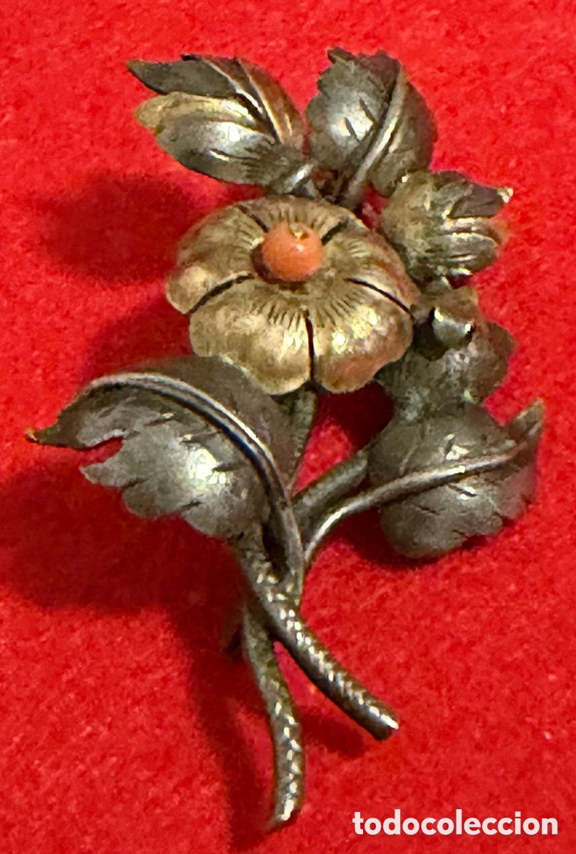 Joyeria: Hermoso, broche antiguo en plata de ley - Foto 2