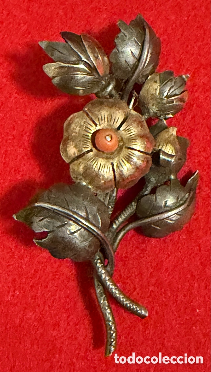 Joyeria: Hermoso, broche antiguo en plata de ley - Foto 3