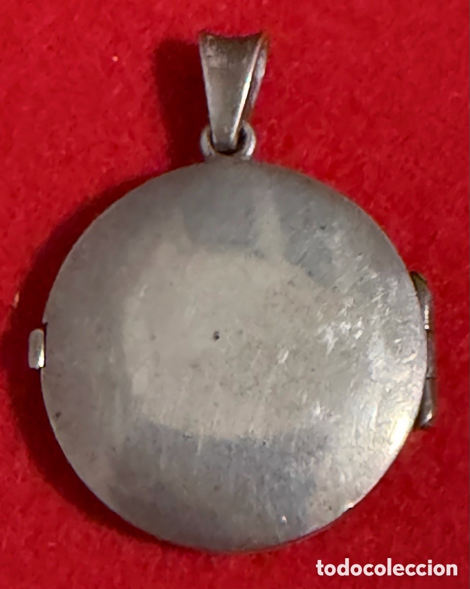 Joyeria: Antiguo colgante.-portarretratos, en plata de ley.