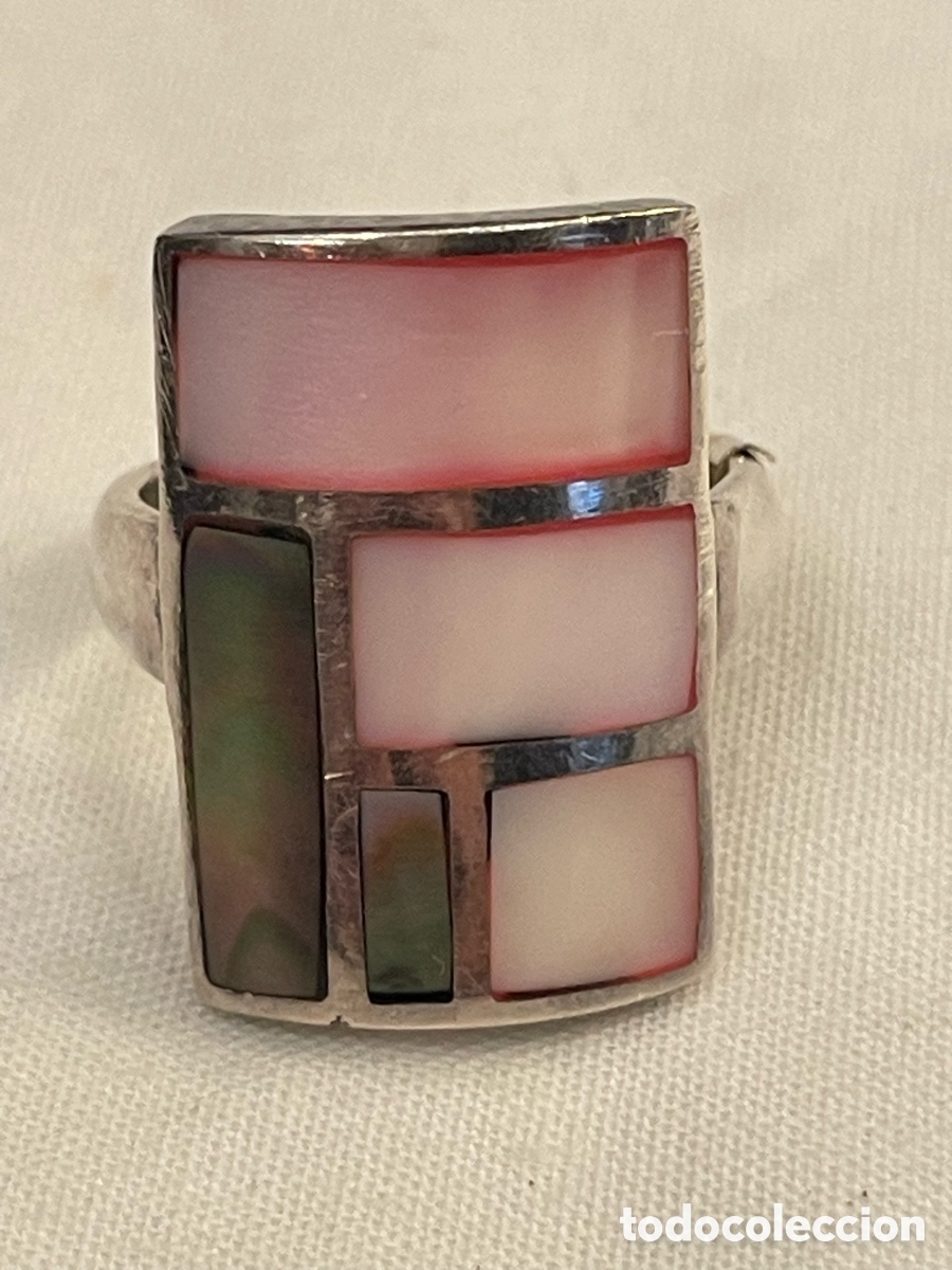 Joyeria: Anillo de plata y madreperla - Foto 2