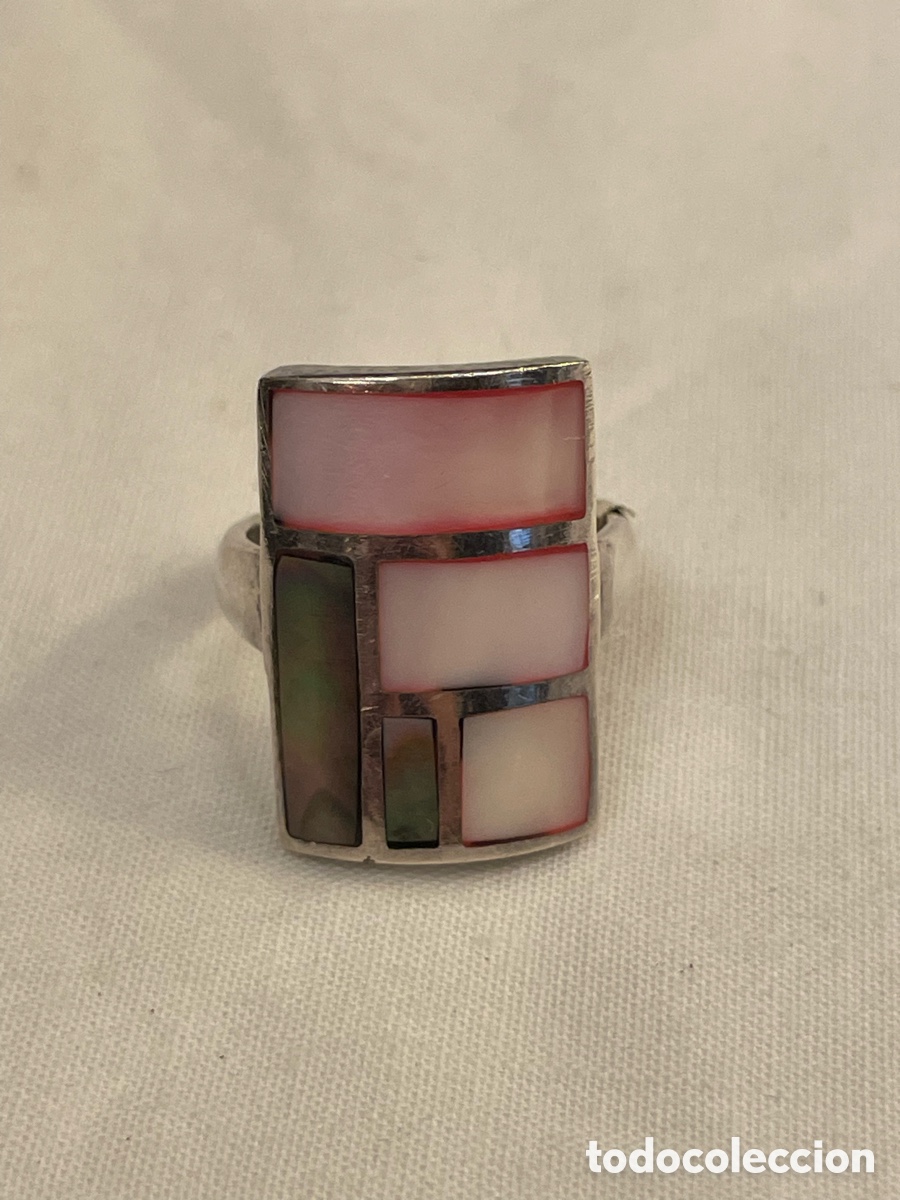 Joyeria: Anillo de plata y madreperla - Foto 1