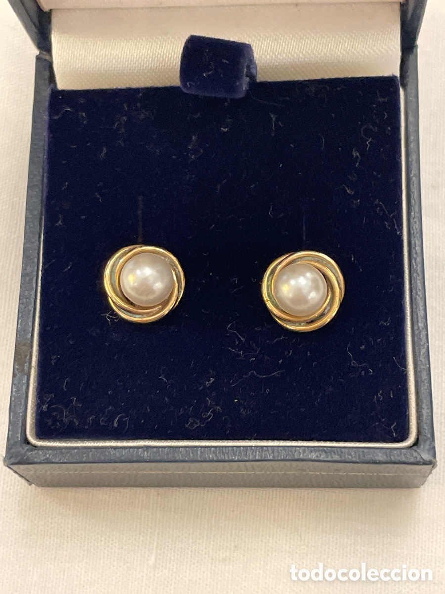 Joyeria: Pendientes oro 18K y perlas - Foto 2