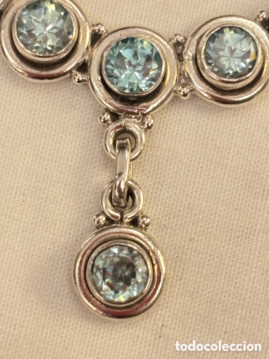 Joyeria: Collar de plata y topacio azul - Foto 4