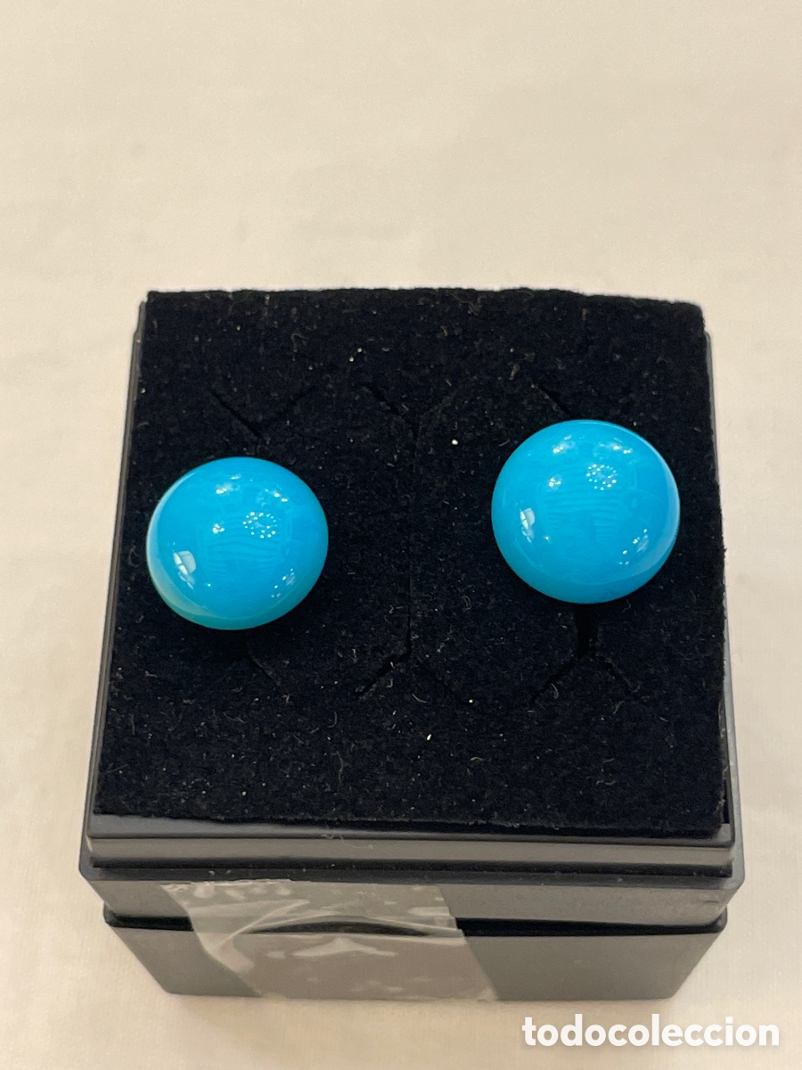 Joyeria: Pendientes de oro 18K y turquesas - Foto 3