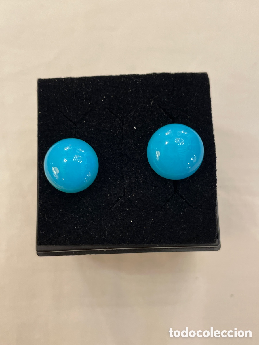 Joyeria: Pendientes de oro 18K y turquesas - Foto 1