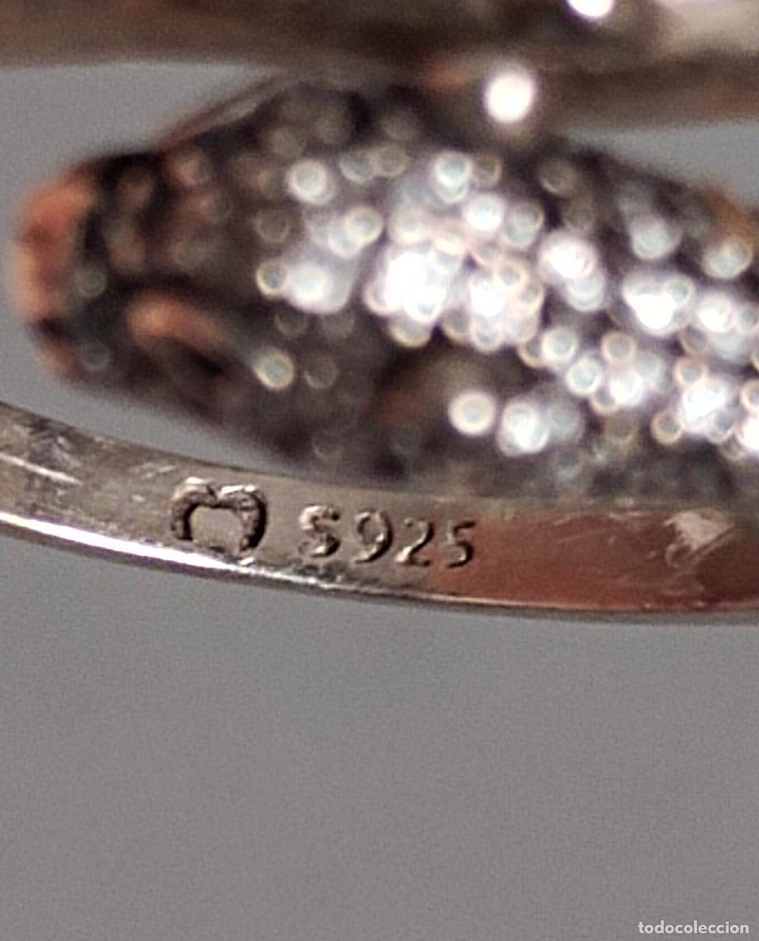 Joyeria: Anillo de plata de ley contrastada con circonitas. - Foto 2