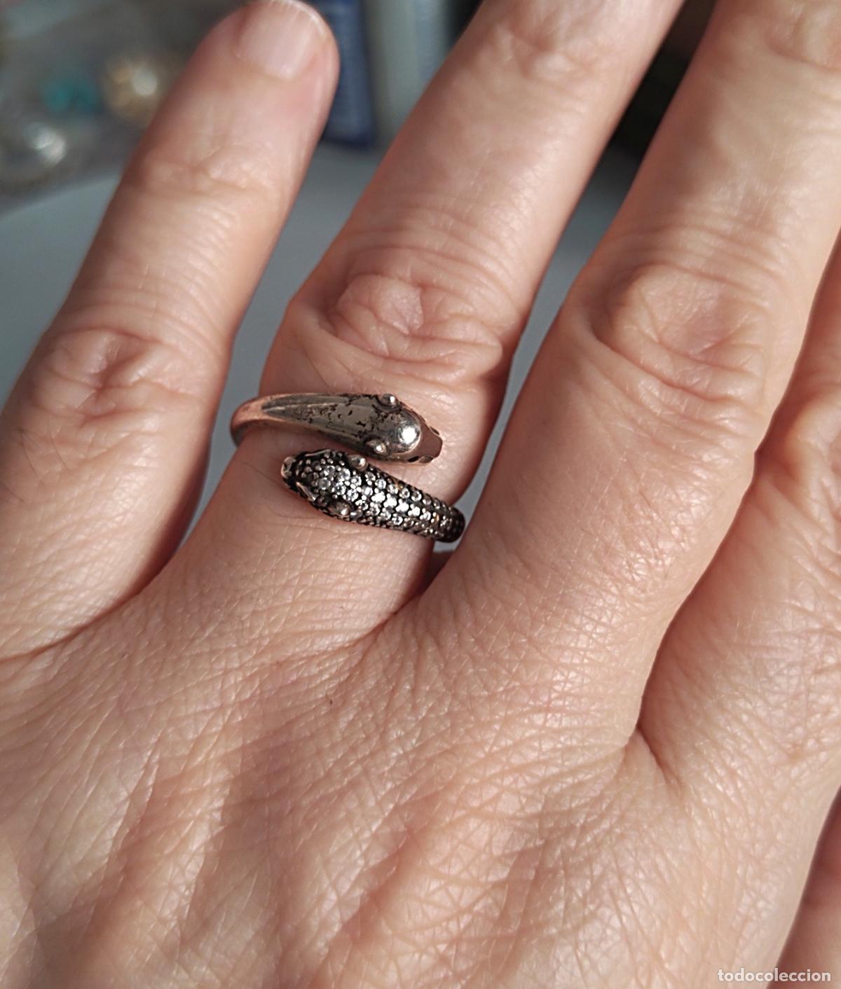 Joyeria: Anillo de plata de ley contrastada con circonitas. - Foto 3
