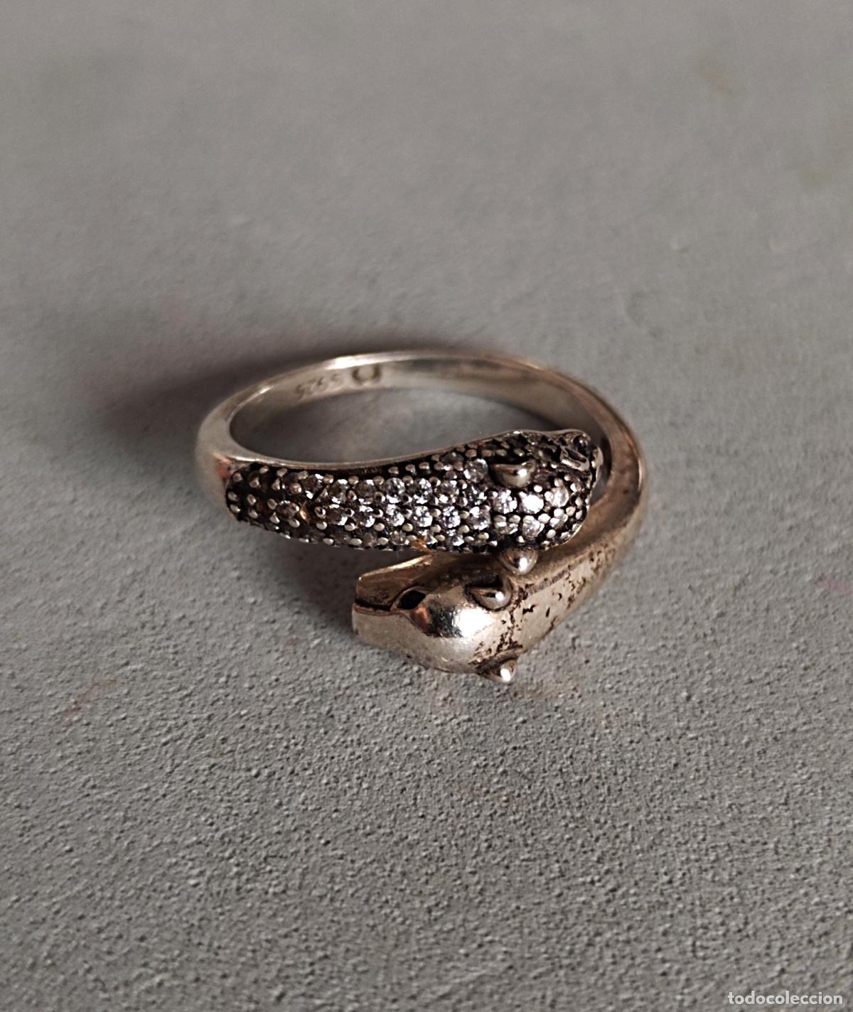 Joyeria: Anillo de plata de ley contrastada con circonitas. - Foto 4