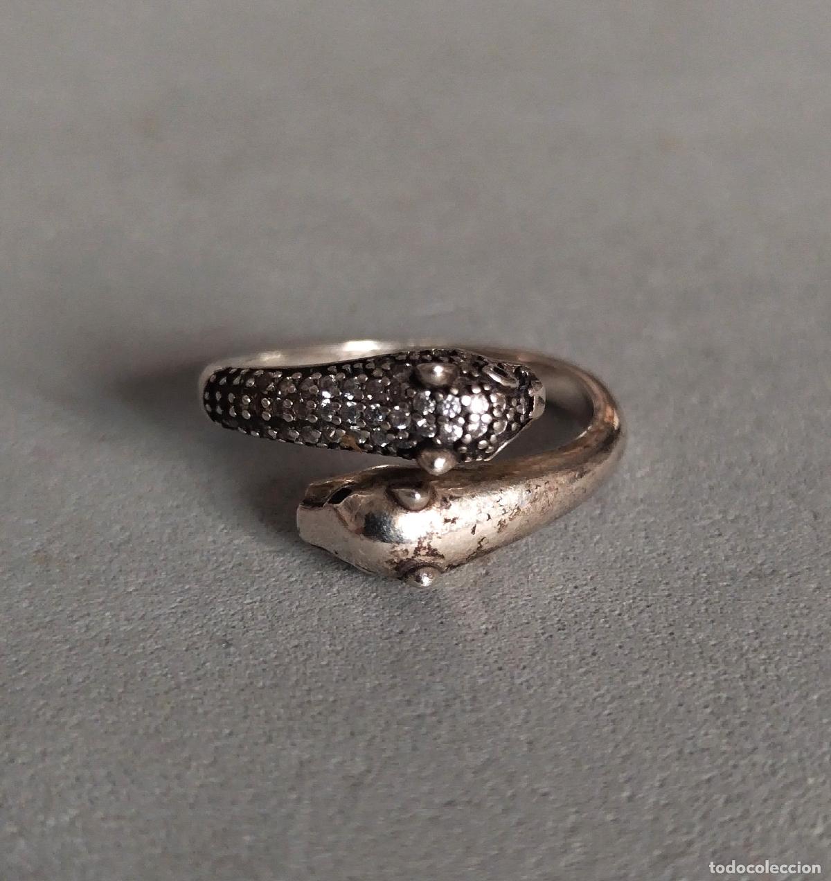 Joyeria: Anillo de plata de ley contrastada con circonitas. - Foto 5