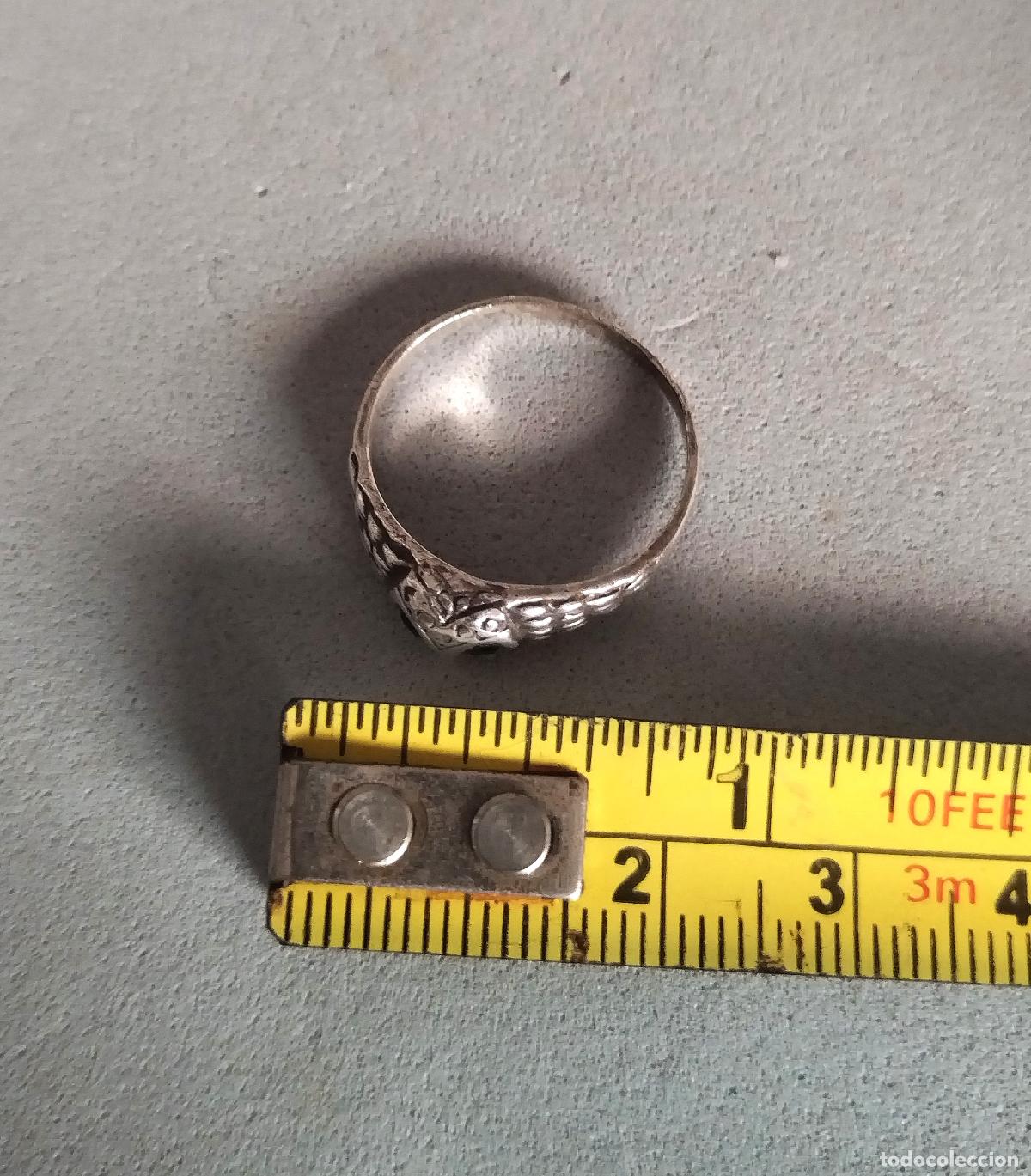 Joyeria: Anillo de plata de ley contrastada, b&uacute;ho. - Foto 5