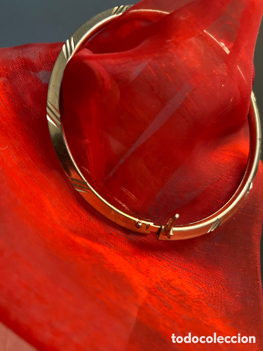 Joyeria: Pulsera media ca&ntilde;a vintage con broche de seguridad