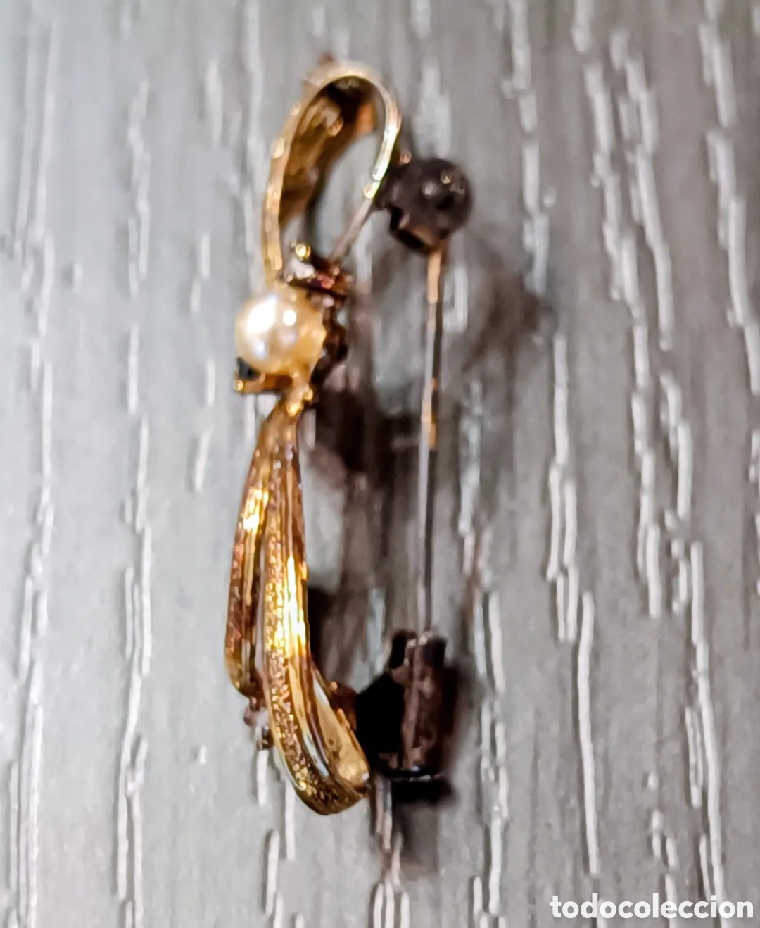 Joyeria: Antiguo Broche Chapado en Oro - Foto 5