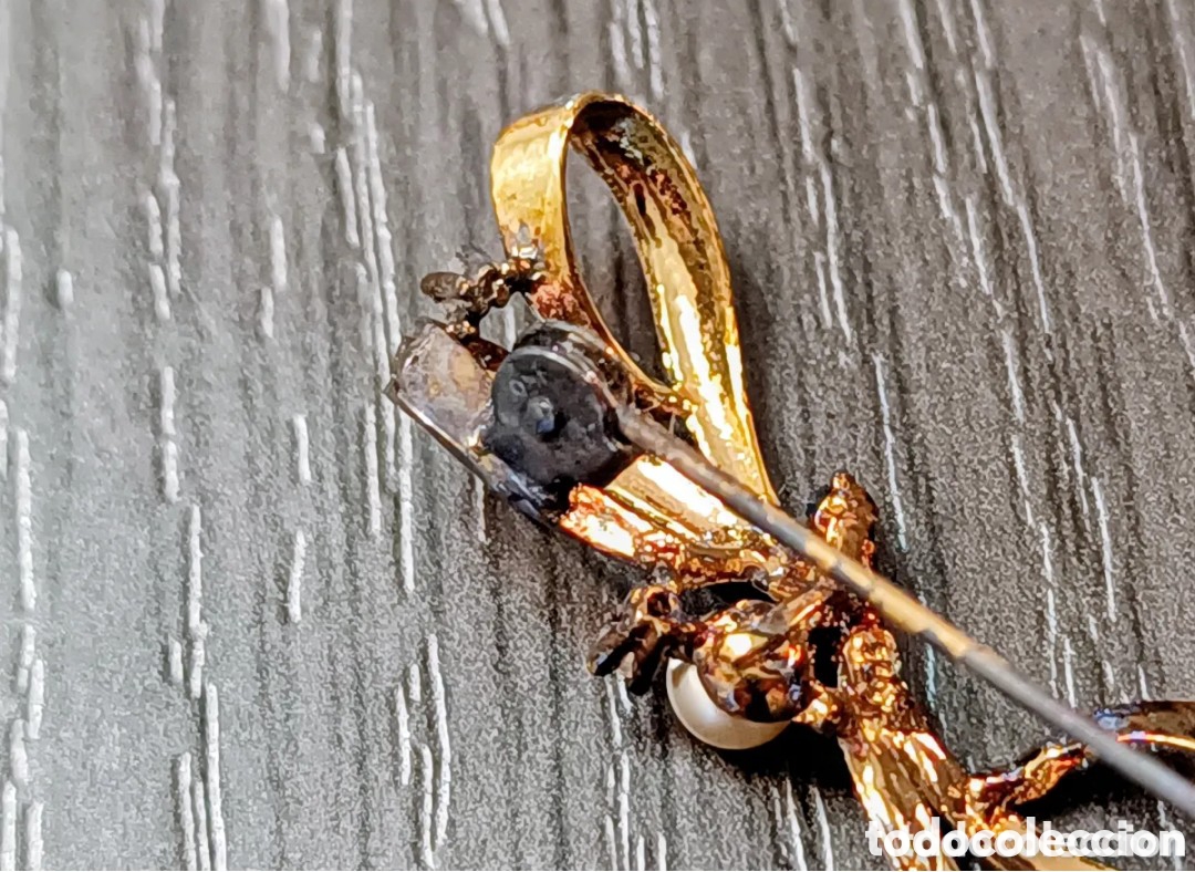Joyeria: Antiguo Broche Chapado en Oro - Foto 7