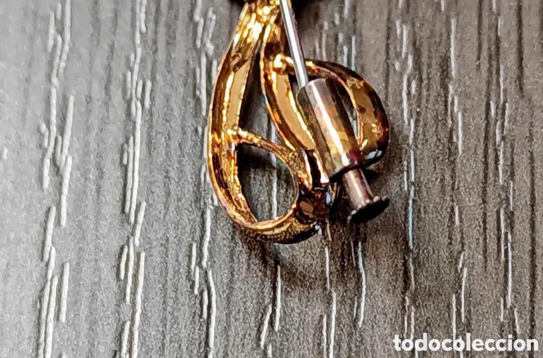 Joyeria: Antiguo Broche Chapado en Oro - Foto 9