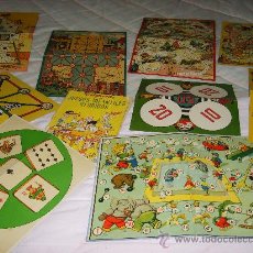 Juegos Antiguos: 15 TABLEROS Y LIBRITO REGLAMENTOS JUEGOS REUNIDOS -AÑOS 50-. Lote 26398853