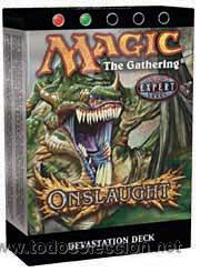 Juegos antiguos: MAGIC THE GATHERING - ONSLAUGHT - DEVASTATION DECK - EXPERT - EN INGLES - NUEVO - Foto 1