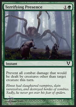 Juegos antiguos: MAGIC THE GATHERING  (PRESENCIA ATERRADORA) - Foto 1