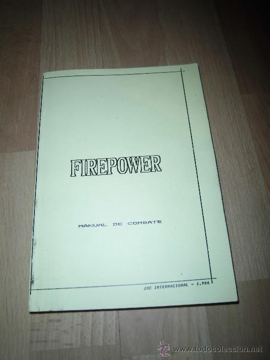 Juegos antiguos: FIREPOWER MANUAL DE COMBATE JOC INTERNACIONAL 1996 - Foto 1
