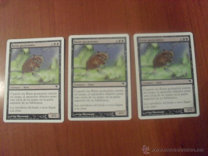Juegos antiguos: CARTA MAGIC, Ratas Gorjeantes x3 - Foto 1