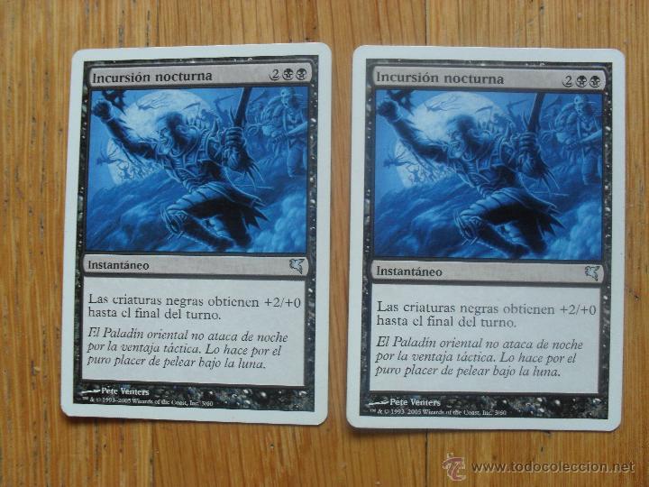 Juegos antiguos: CARTA MAGIC Incursion nocturna x2 - Foto 1