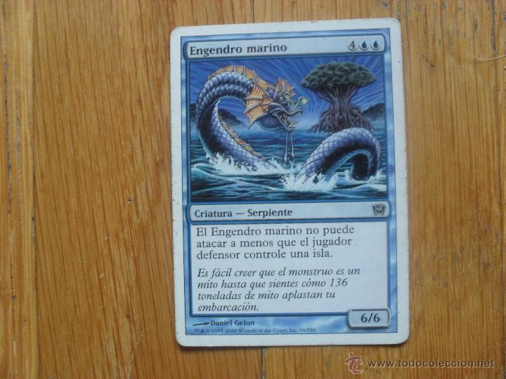Juegos antiguos: CARTA MAGIC Engendro Marino - Foto 1